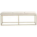 Alley Burnished Brass / Piccolo Prosecco Bench